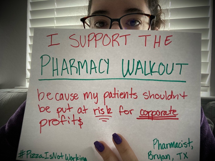 Thousands of workers at Walgreens and CVS are launching a 3-day walkout today.

Across the country, pharmacists and technicians are protesting low pay, inconsistent hours, and an unmanageable workload.

Upwards of 5,000 workers are striking and protesting at CVS and Walgreens HQ.
