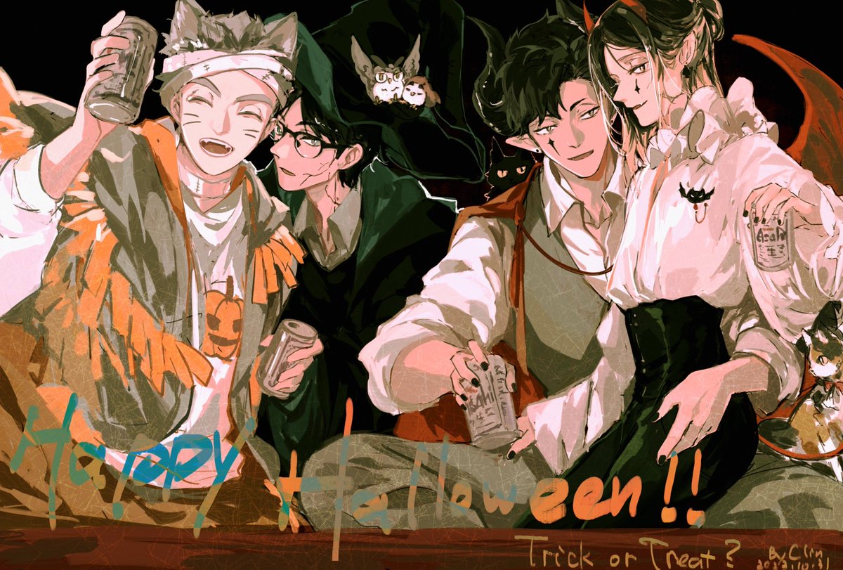 ClinZzzH's tweet photo. Happy Halloween🎃

#黒研 #兎赤 
#kuroken #BokuAka https://t.co/9TbqCUkf4o