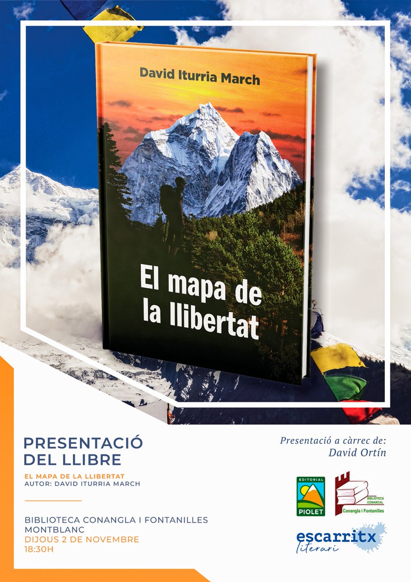 editorialpiolet's tweet photo. Presentació:
Dijous 2 de novembre a les 18:30 h. 
Biblioteca Conangla i Fontanilles 
MONTBLANC https://t.co/XtEcHvYwYq
