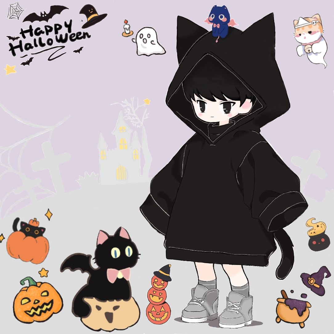 Linnaeeeee's tweet photo. #결혼하는남자
诸位万圣节快乐！！！
🎃👻🎃👻🎃👻🎃👻
今天是黑猫猫～🐈‍⬛🐾 https://t.co/Mr3bl6luet