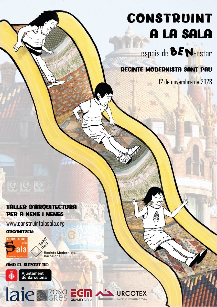 Anydomenech2023's tweet photo. “Construint a la sala” és un projecte que porta 16 anys apropant el món de l'arquitectura i la creativitat als infants. 
Aquest any en motiu de l'#anydomènech2023 se celebrarà a @santpaubcn!
📆12 nov
+info i inscripcions
https://t.co/EQqp2Hi1RT
@construint https://t.co/w84LSQyDUS