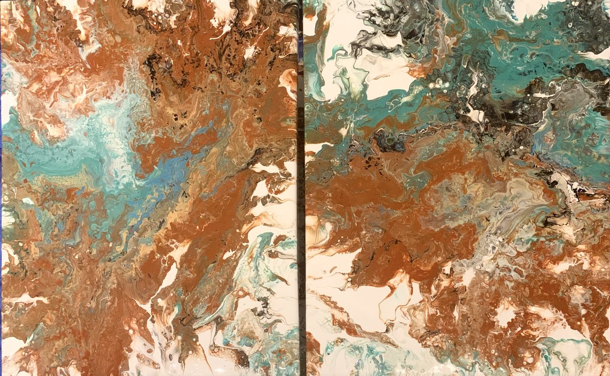 fabflicks's tweet photo. #ModernPainting #AbstractSArt Name "Tally Ho"
2 Canvas - each canvas: 50.1 x 40cm / 15.75 x 19"
Both for sale together.
Can send anywhere in the world
$585 (AUS) Free shipping
$372 (US) - shipping not included
Contact me if interested in purchasing! ❤️ https://t.co/fOksAkBc5A
