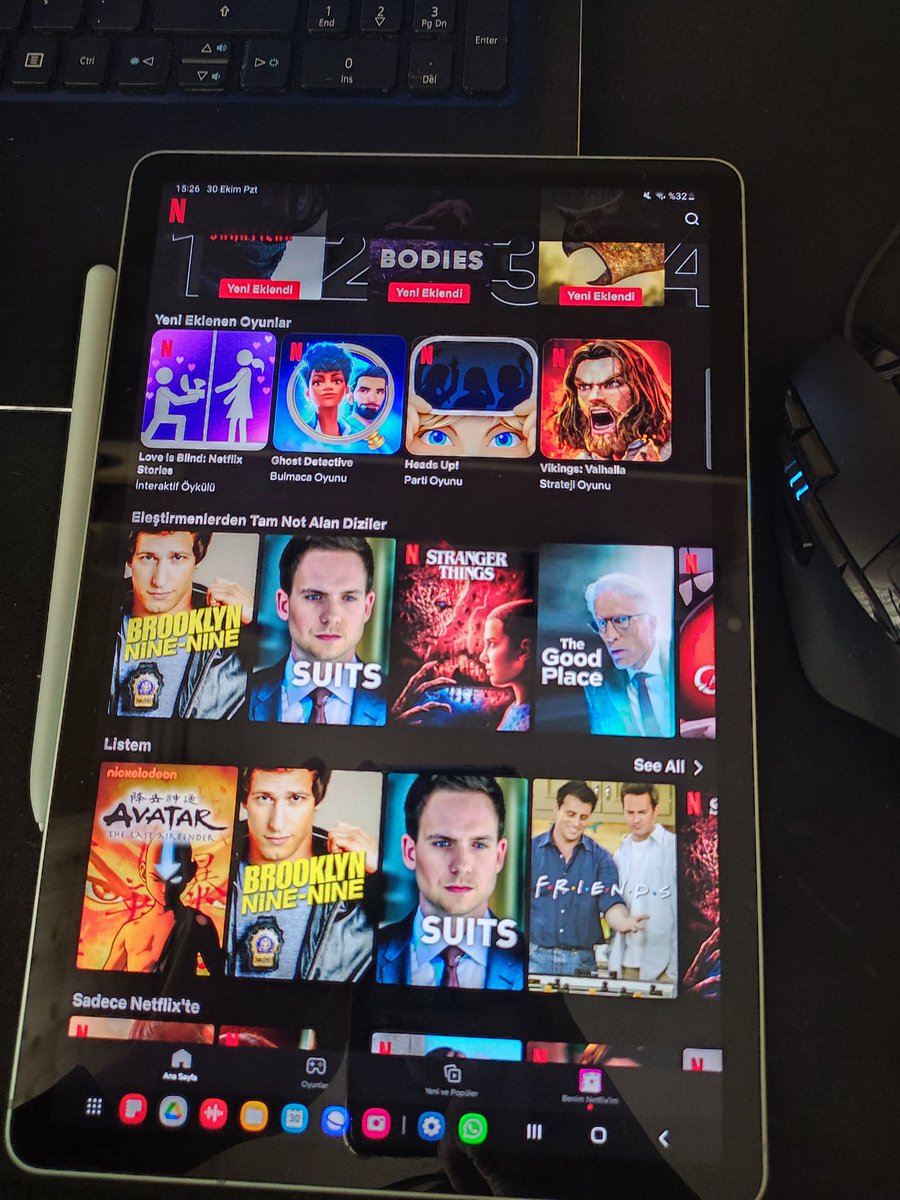 Ders için tablet aldım ya aynen