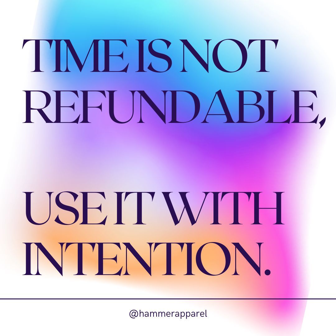ApparelHammer's tweet image. Happy Monday!! 

Let this quote be a catalyst for change in how you approach each day, urging you to live with purpose, making the most of every irreplaceable moment on this beautiful journey we call life. ⏳🌠

#TimeWithIntention #WeDoThingsDifferently #MotivationalMonday