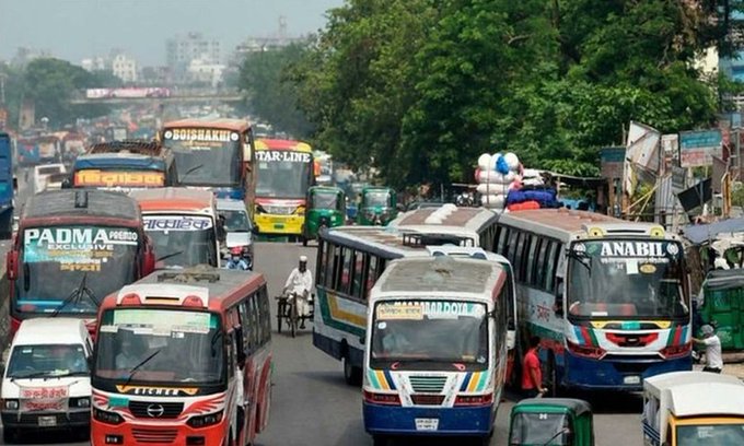 বিএনপি-জামায়াতের অবরোধেও চলবে পরিবহন
