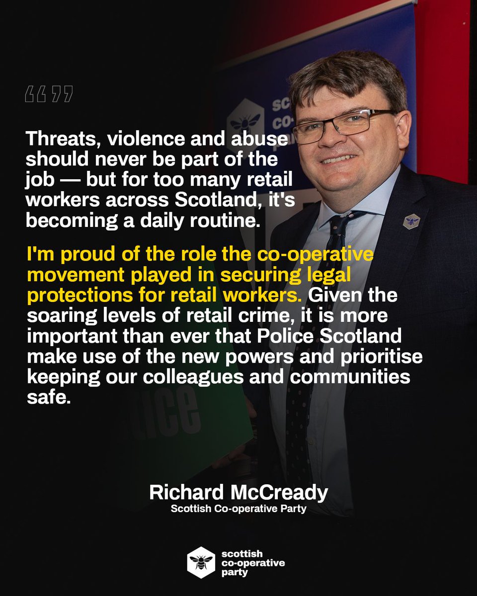 ScotCoopParty's tweet image. Violence, threats and abuse must #NotPartOfTheJob.

@rbmccready