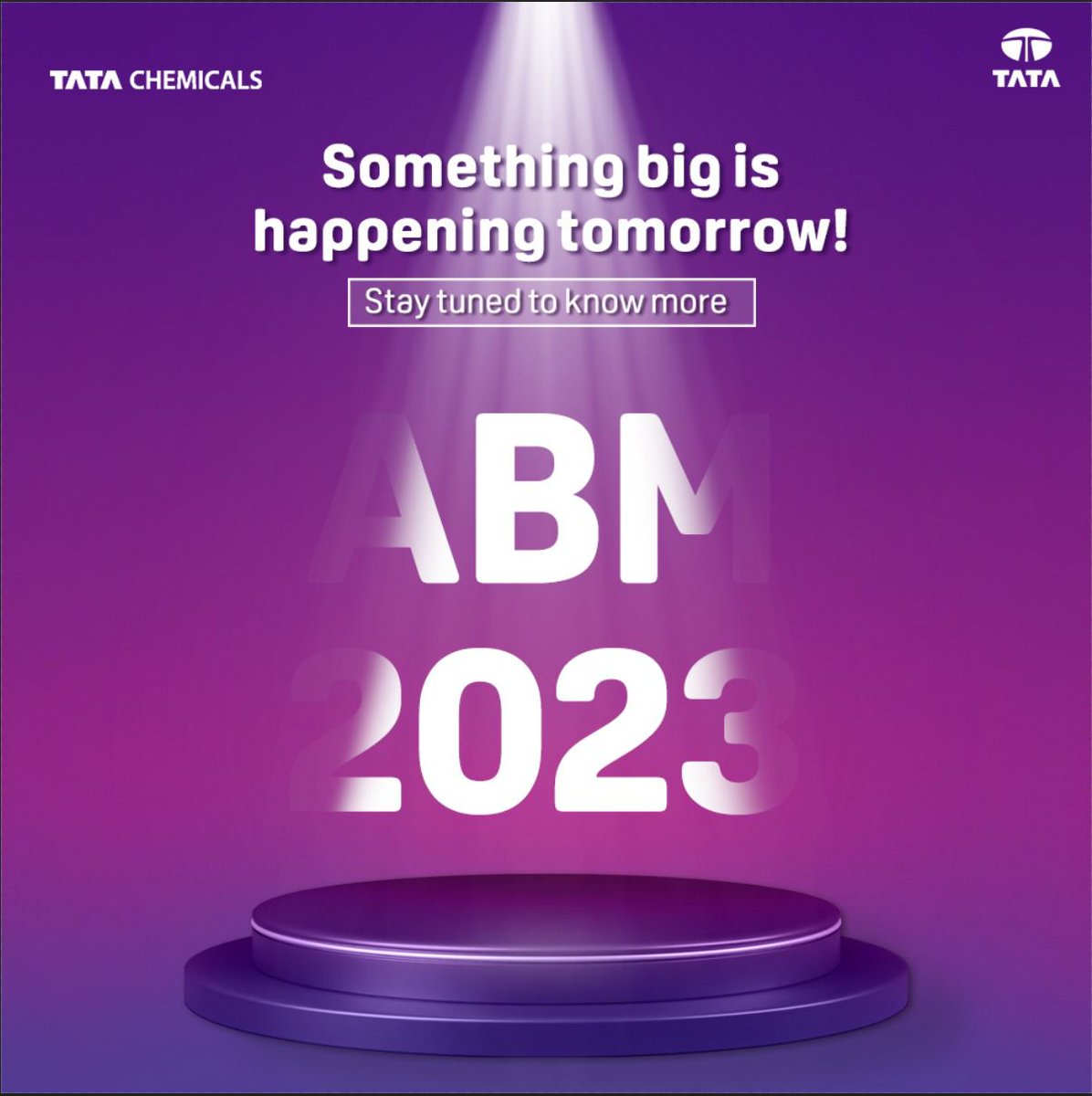 TataChemicals's tweet image. There's something big happening tomorrow. Do you know what it is?

Stay tuned for the excitement that's soon to follow!

#ServingSocietyThroughScience #ScienceForGood