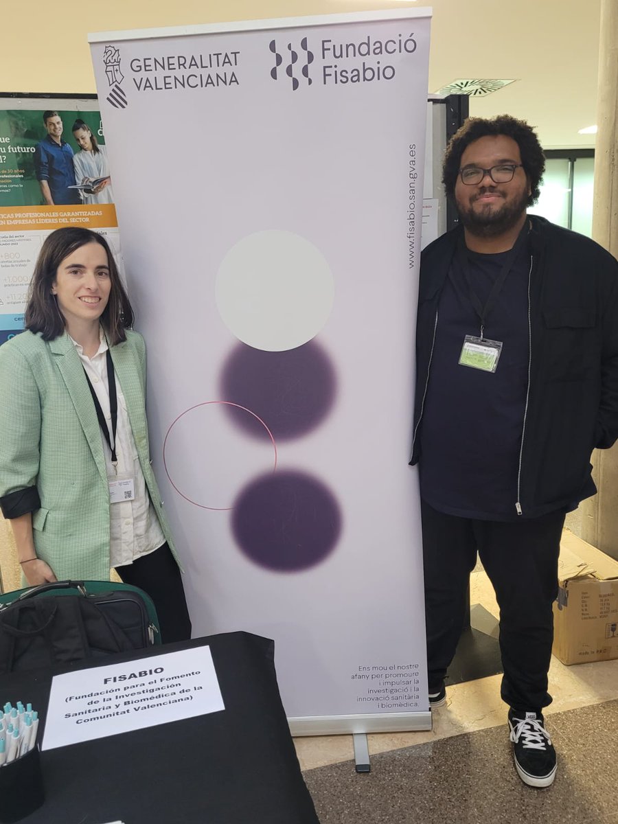 GVAfisabio's tweet photo. 📢#Fisabio está presente hoy en el #FòrumOcupacióUV de la @FacFarmacia_UV en el Campus de Burjassot.

🔹Durante la jornada estará informando sobre toda la actividad investigadora que se realiza en la Fundación a los estudiantes y próximos talentos. https://t.co/bQOxJ5kDZN