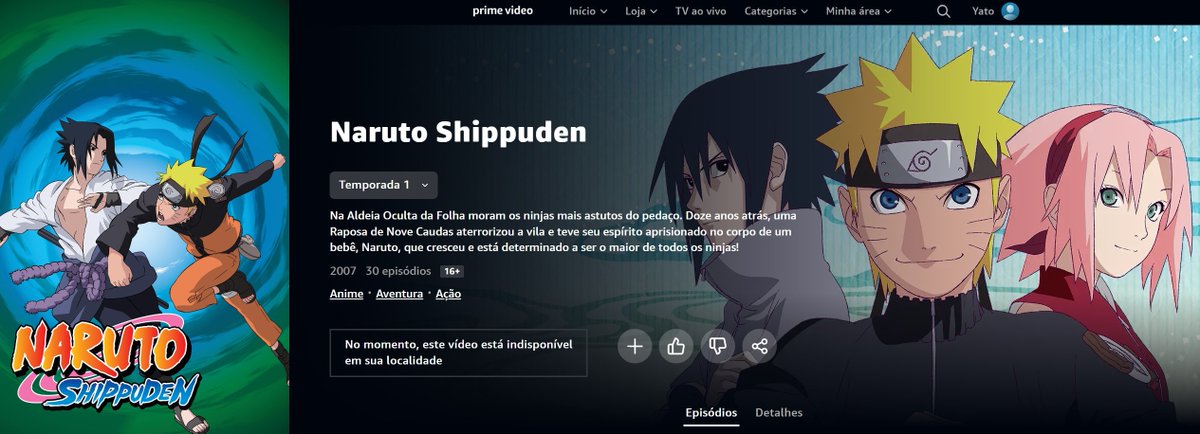 Já lançou Naruto Shippuden dublado?? on X: Naruto Shippuden em mais uma  plataforma de Streaming, a viz tá realmente preparando o terreno 👀 / X