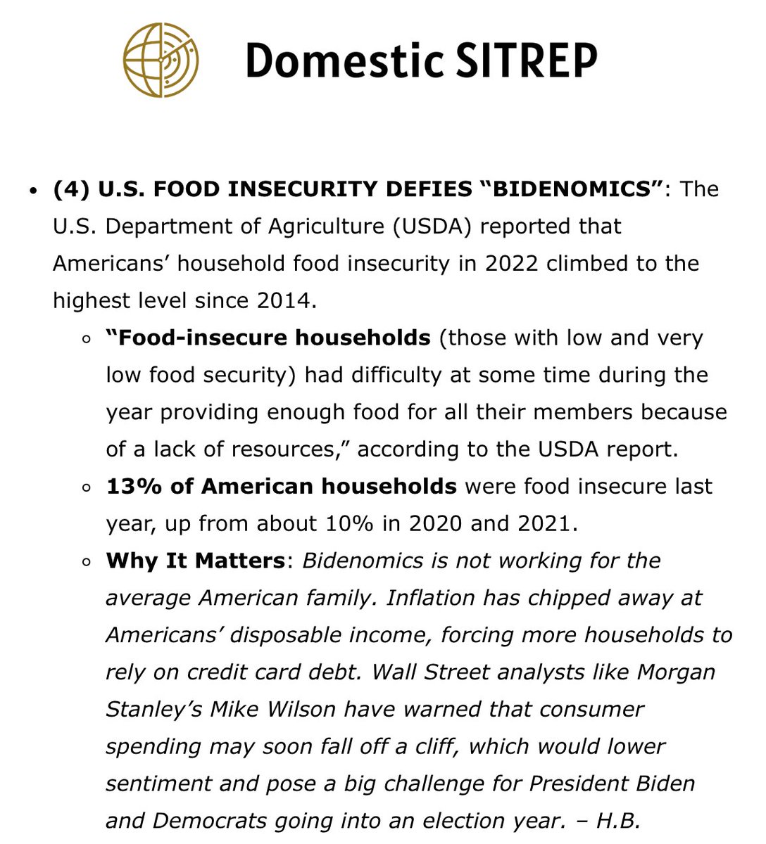 SurvivalReport's tweet photo. #Bidenomics is an abject failure like everything else the pathological liar and career swamp creature Joe Biden has touched. It's actually #Obamanomics because that's who's running the show. https://t.co/LqK6bWeEV8
