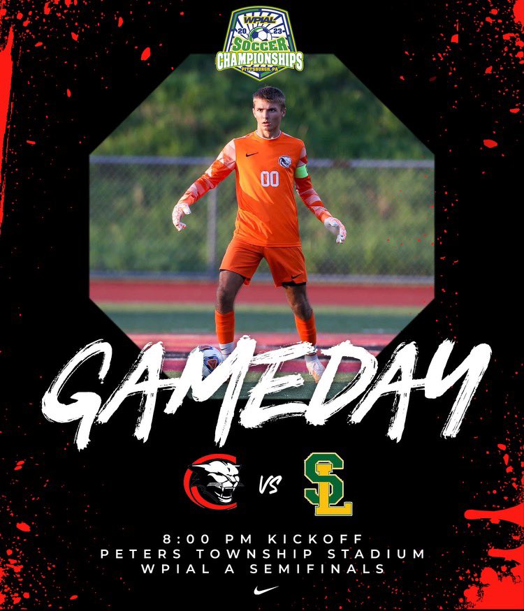 🅶🅰🅼🅴 🅳🅰🆈 ‼️

Semi Final match up against Seton LaSalle. Show up and be LOUD for the boys.💚

⬛️Black Out⬛️
📍Peters Twp Stadium
⏰8pm

<a href="/AthleticsCasd/">CASD Athletics</a> 
<a href="/MVI_sports/">MVI Sports</a> 
<a href="/pghsoccernow/">Pittsburgh Soccer Now</a> 
<a href="/TribLiveHSSN/">TribLive HSSN</a>