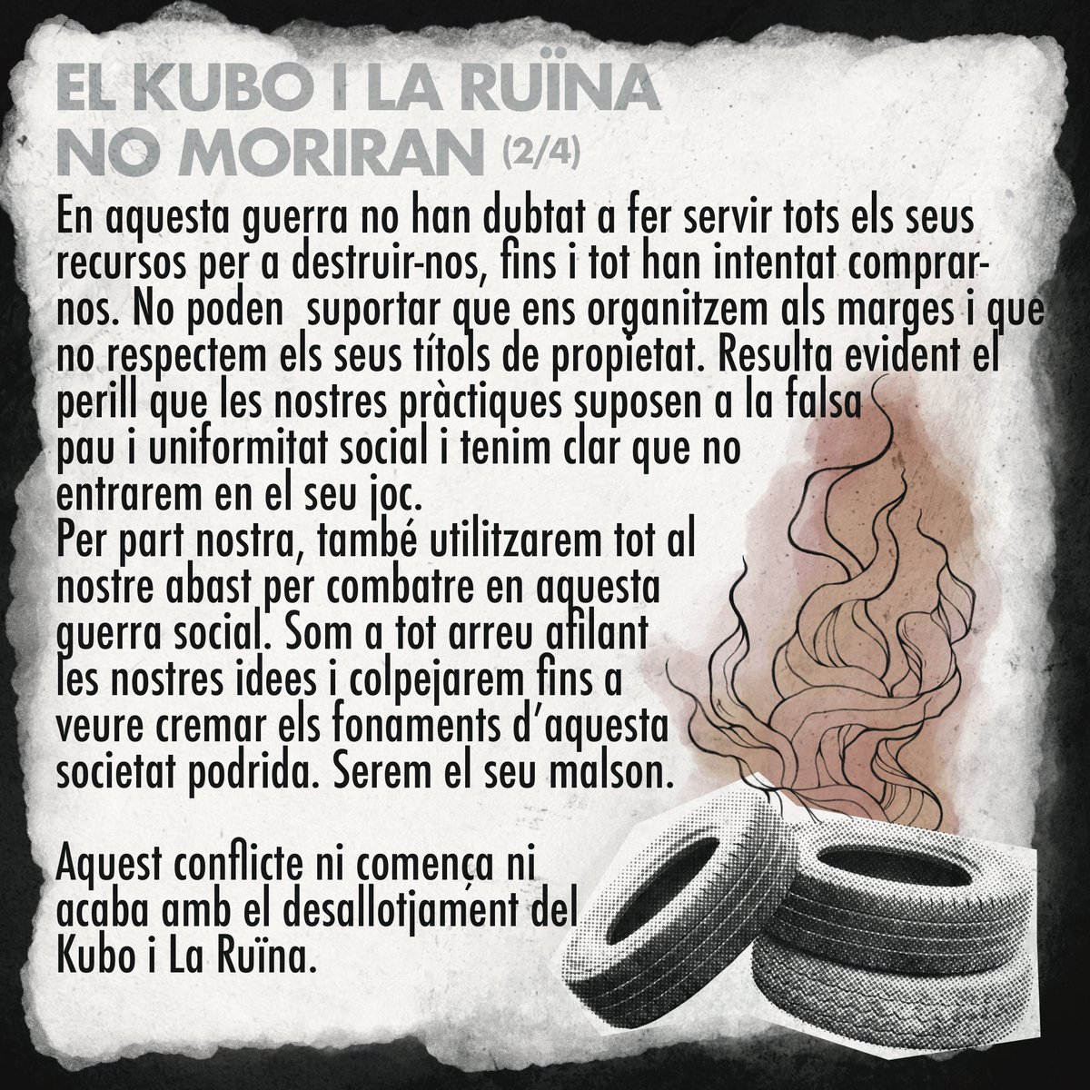 csolaruina's tweet photo. [CAT] Comunicat sobre el proper intent de desallotjament al Kubo i a la Ruïna.
Atenció a properes crides
OKUPA I RESISTEIX!! https://t.co/U72lHKeQ6g