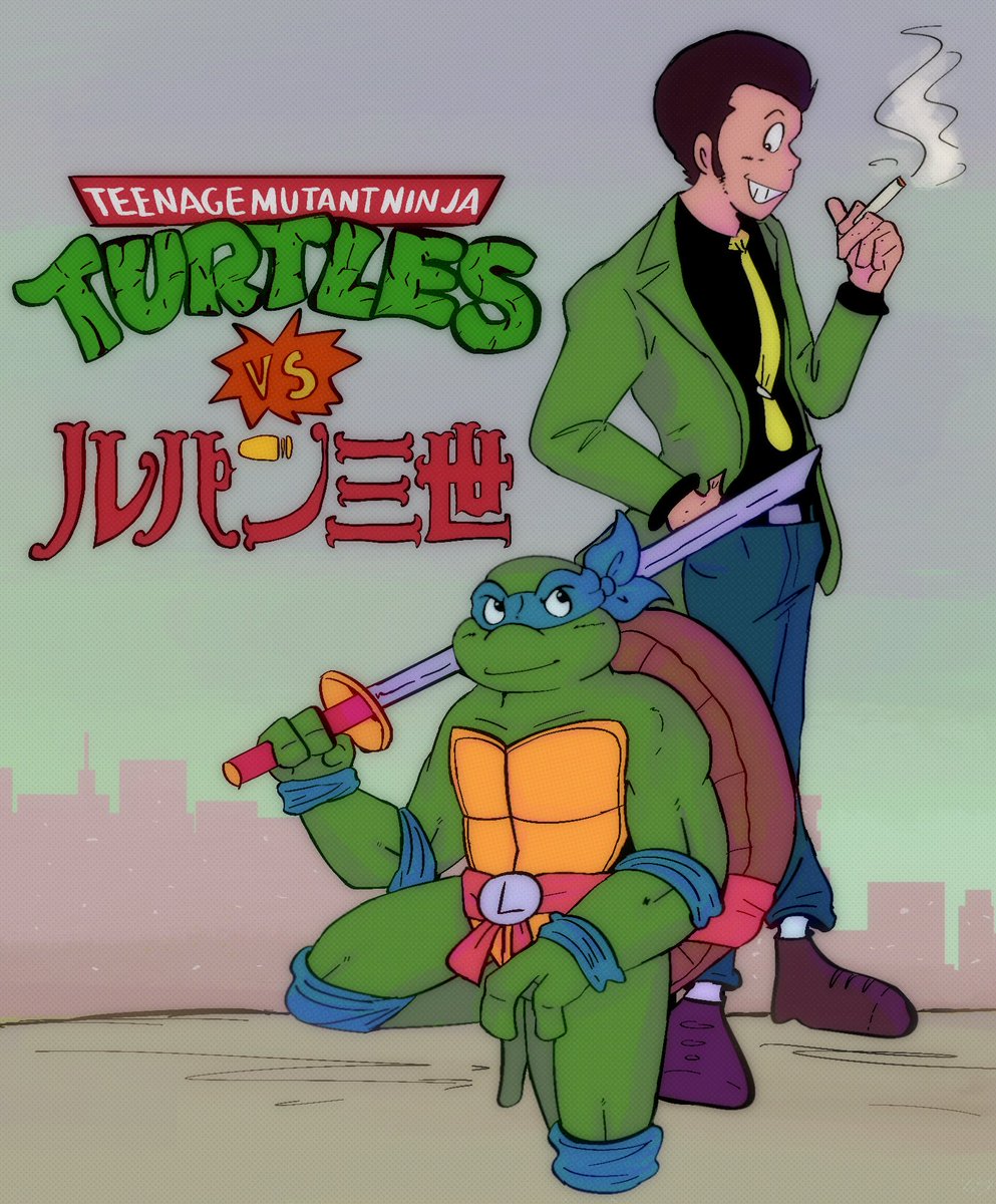 made 100 % real monkey turtle art 

#tmnt #lupiniii