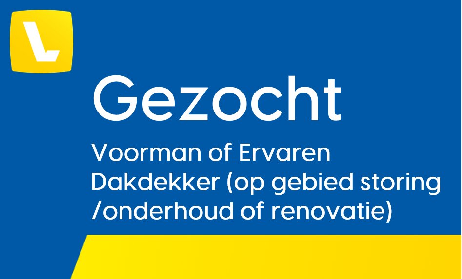vvenrooy's tweet photo. 📣#GEZOCHT: 𝗩𝗼𝗼𝗿𝗺𝗮𝗻 𝗗𝗮𝗸𝗱𝗲𝗸𝗸𝗲𝗿 𝗼𝗳 𝗲𝗿𝘃𝗮𝗿𝗲𝗻 𝗗𝗮𝗸𝗱𝗲𝗸𝗸𝗲𝗿 𝗱𝗶𝗲 𝗲𝗲𝗻 𝗻𝗶𝗲𝘂𝘄𝗲 𝘂𝗶𝘁𝗱𝗮𝗴𝗶𝗻𝗴 𝘇𝗼𝗲𝗸𝘁 (op gebied van service/onderhoud of als renovatiespecialist).  
▶️ #vacatures: https://t.co/V4xsXaTjAF 
#dakdekker #renovatie #onderhoud https://t.co/qaDV2lmYoQ