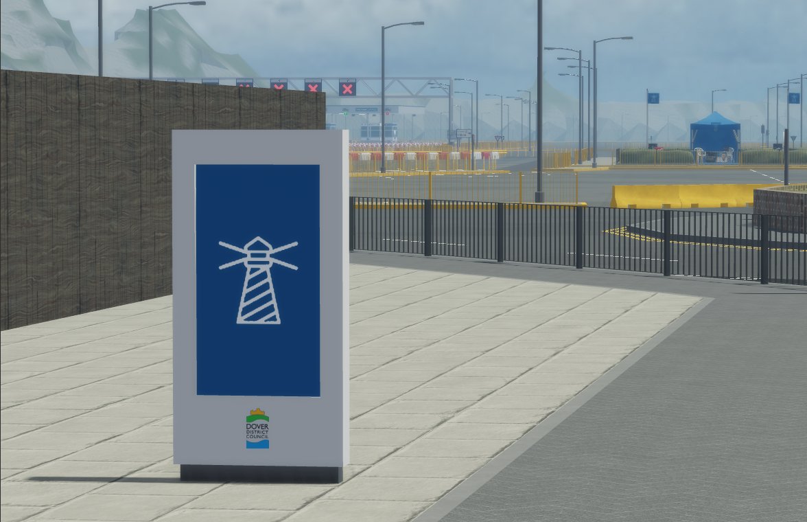 New advert spaces found in the Port of Dover.