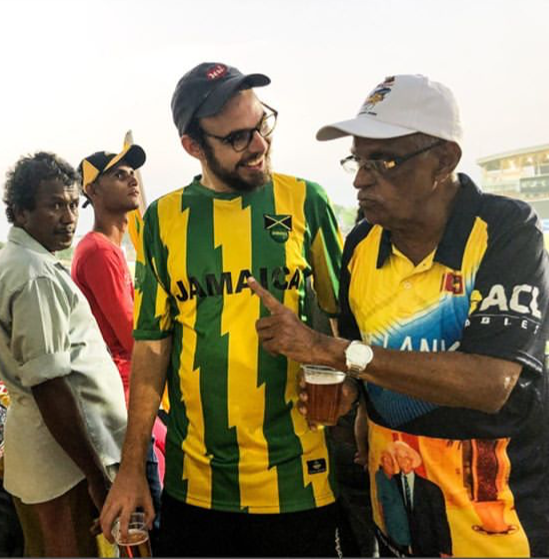 brookeswrites's tweet photo. Sad sad day. Uncle Percy did it all - saw Bradman in 48, got bailed out by Satha in the 70s, had his flag confiscated at Lord's in 84, got under Kapil's skin during SL's maiden Test win in 85. 
He was always kind, always generous, always hilarious. And always at the cricket. 1/2 https://t.co/VQLjbpyB8x