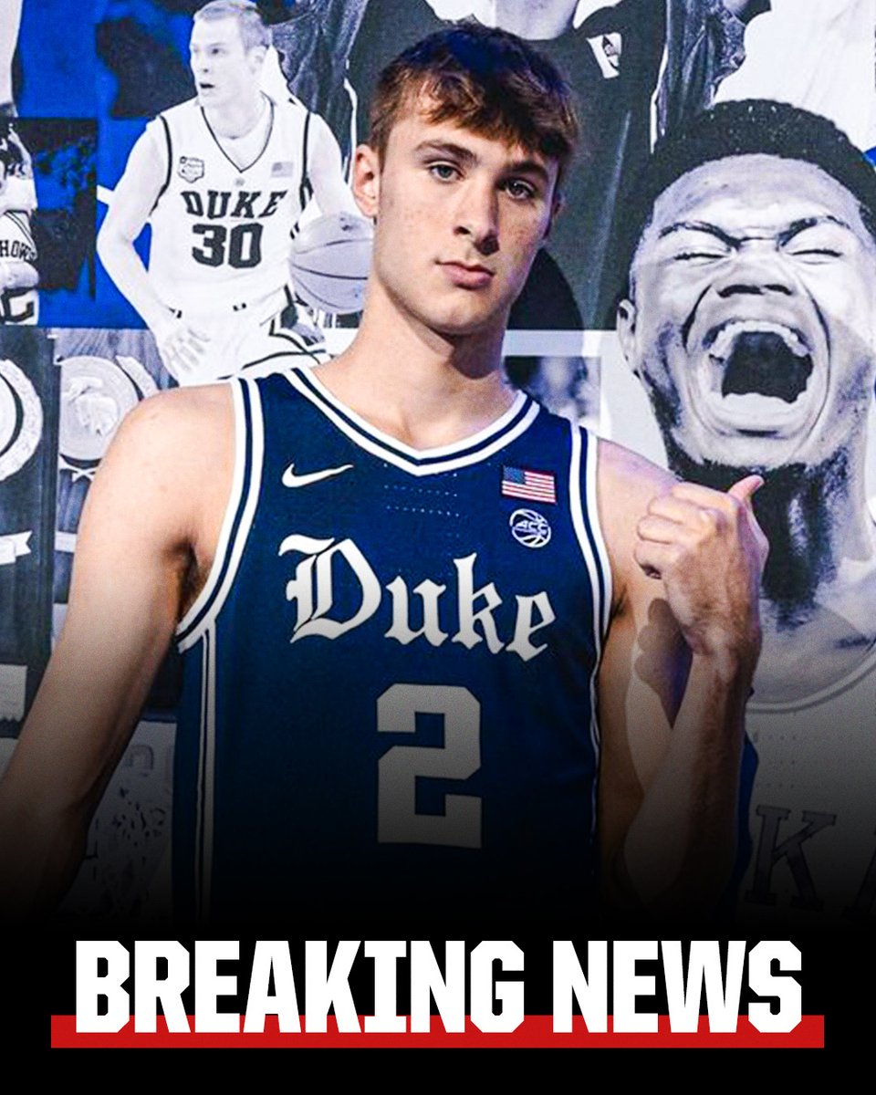 ESPN (@espn) on Twitter photo Breaking: Cooper Flagg, the top prospect in high school basketball and the favorite to be the No. 1 pick in the 2025 NBA draft, announced his commitment to Duke on Monday <a href="/SCNext/">SportsCenter NEXT</a>
(📸 cooper_flagg/IG) Breaking: Cooper Flagg, the top prospect in high school basketball and the favorite to be the No. 1 pick in the 2025 NBA draft, announced his commitment to Duke on Monday <a href="/SCNext/">SportsCenter NEXT</a>
(📸 cooper_flagg/IG)