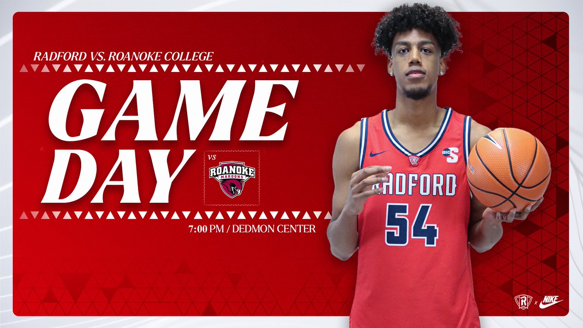 We've been waiting a long time to say this... IT'S GAME DAY! 🆚 Roanoke College Maroons ⏰ 7:00 PM 📍 Radford, Va. (Dedmon Center) 🎟️ FREE ADMISSION #RiseAndDefend🛡️ #BigSouthMBB