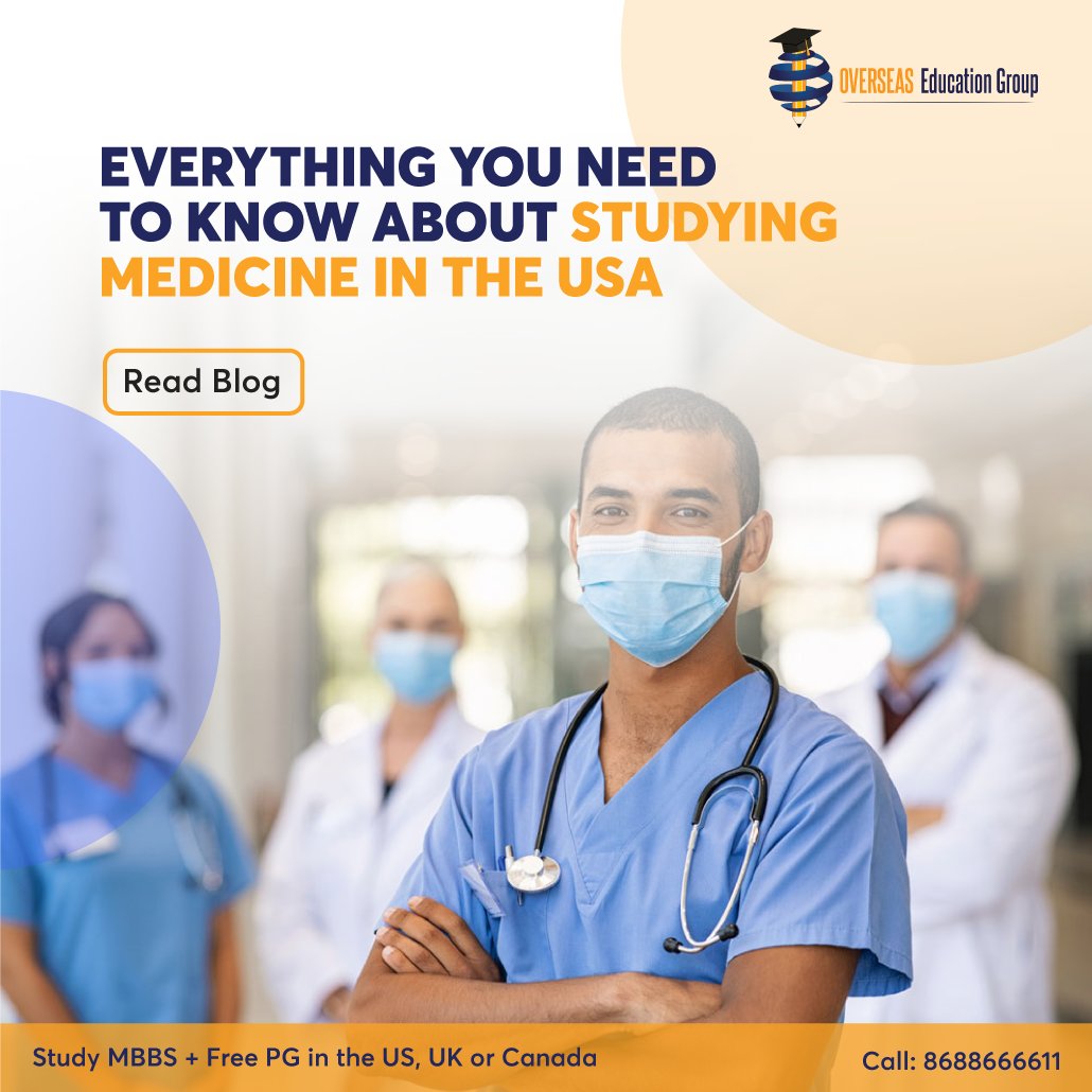 overseas_group's tweet photo. Are you considering studying Medicine in the US? We've made you a list of everything you must know about it. Click here https://t.co/YKgiIdYSAM to read the blog.

#overseaseducation #studyabroad #mbbs #medical #medicine #doctor #usa #uk #canada https://t.co/JaPZ2hXwmg