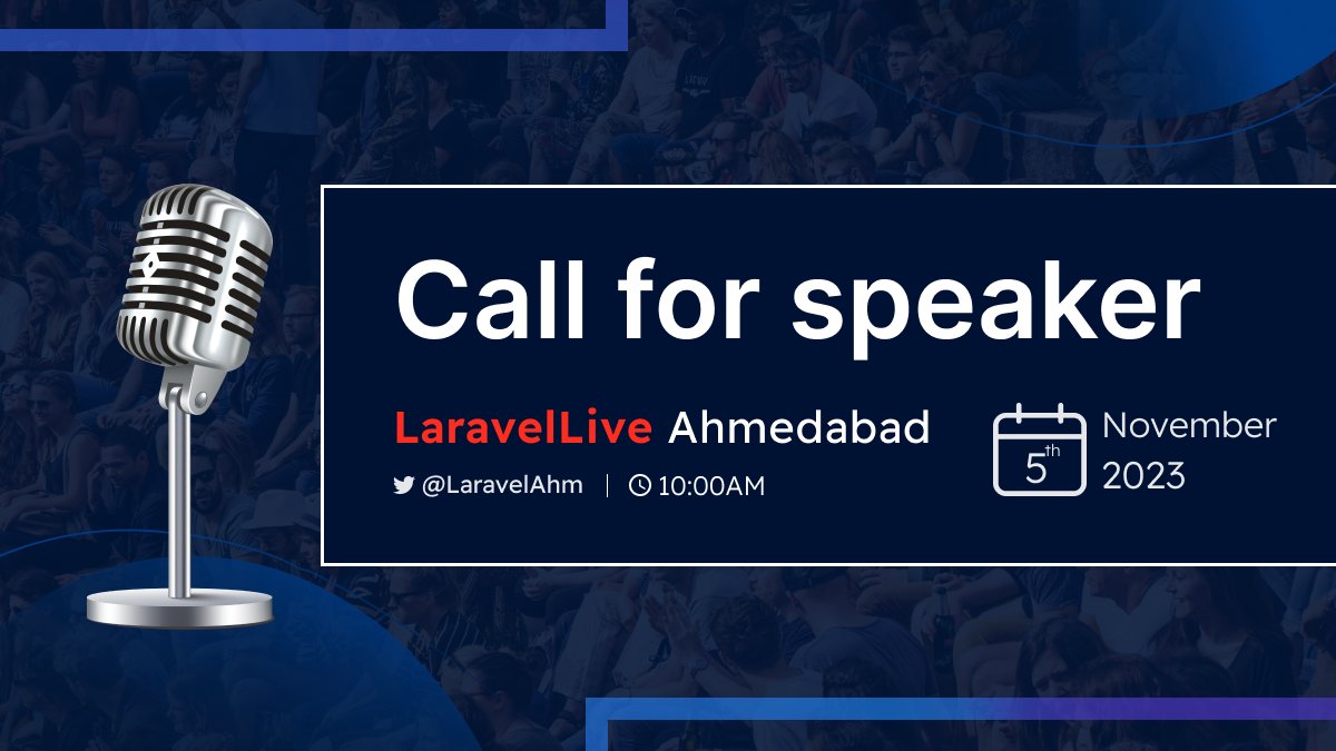 LaravelAhm's tweet image. 🎤Calling all #Laravel experts and enthusiasts!"
We're on the lookout for passionate speakers to headline our next #PHP #LaravelMeetup✨
🗓️ Date: 5th Nov
📍 Location: @7SpanHQ
Be our next speaker! 🌟
📢 Apply: bit.ly/40j2rSf
Let's make this meetup unforgettable!