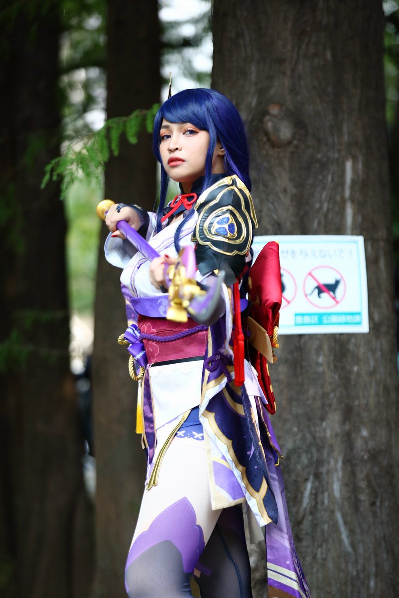 mimikancos's tweet image. 【 cosplay / コスプレ 】
#原神   雷電将軍 
　
　　裁きの雷。
　
📸@httpwildjupiter 

#池ハロ #池ハロ2023