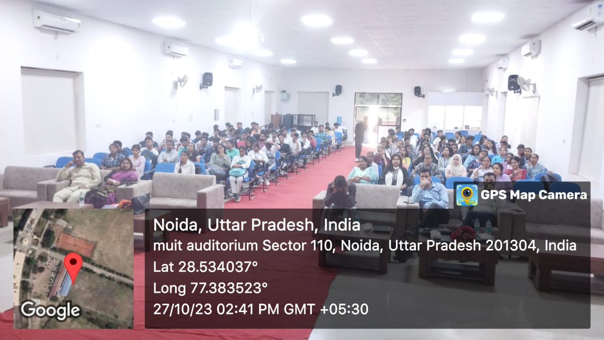 The seminar on "Capital Market" organized by Maharishi School of Business Management, Noida along with NSE Academy was held on 27th October, 2023 (Friday) from 2.00 PM to 4.30 PM at MUIT Noida, Auditorium. The purpose of the seminar was to provide insights into the stock market