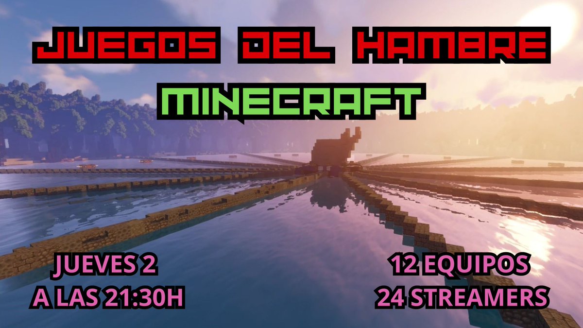💚EVENTO ESTE JUEVES 21:30h (España)💚

😱 JUEGOS DEL HAMBRE 😱

Quien quiera participar que me diga por md para pasarle el discord de EVENTOS.
Para participar hay que reaccionar al mensaje en el discord.