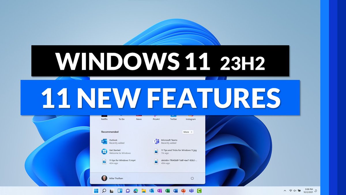 A tutorial video showing the top 11 new features in the #Windows11 23H2 update 📽️ Includes:

🎬 Screen record in Snipping Tool
🎨 Dall-E integration with MS Paint
📝 Tabs in Notepad
📸 Blur background in Photos
➕ More

YouTube 📺 youtu.be/oV284H_lkmw?si…

#edtech #MIEExpert #AI