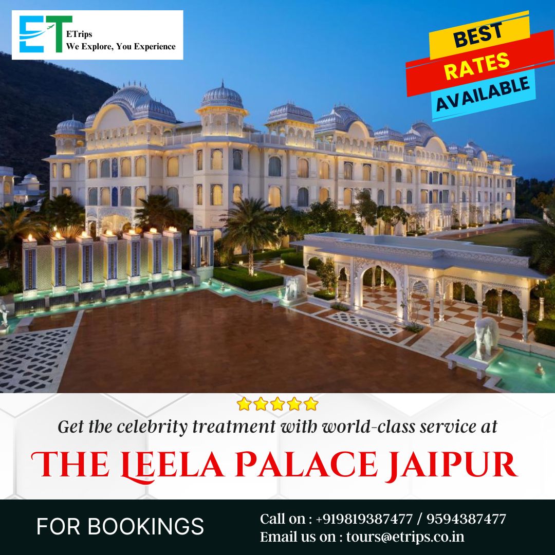 The Leela Palace Jaipur: Where Luxury Meets Celebrity Treatment
@my_rajasthan #LeelaPalaceJaipur #LuxuryGetaway #CelebrityTreatment #etrips #flightbooking #hotelbooking #tourpackage #booknow #JaipurHospitality #LuxuryTravel #OpulentStay #RoyalExperience #WorldClassService