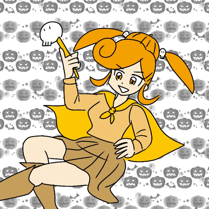 ハロウィン祭りの終わり #ハロウィン #ハロウィンイラスト