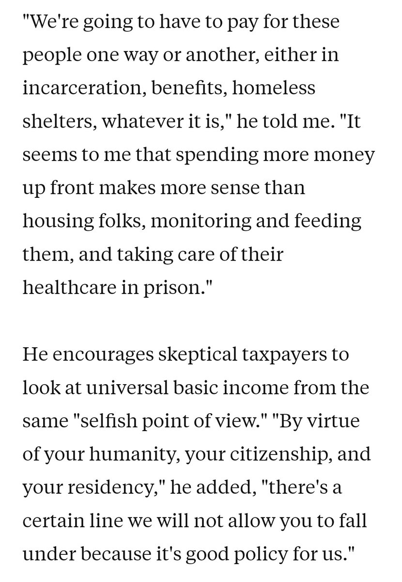 'With more data at hand than theoretical projection, the evidence is overwhelming: Universal basic income is working nearly universally.' 'In city after city and cohort after cohort — old, young, single parents, ex-convicts — universal basic income has improved health outcomes,…