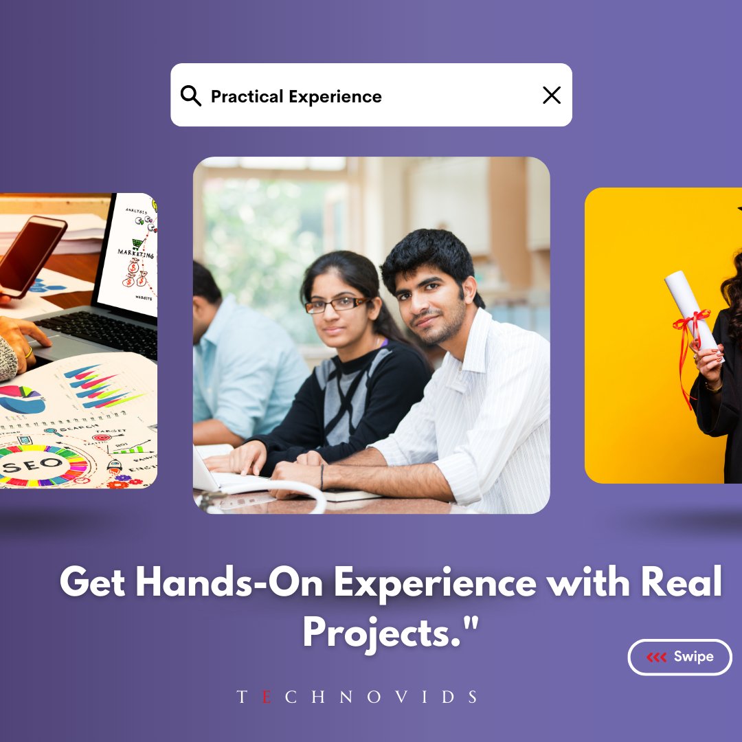 technovids1's tweet photo. "Unlock your digital marketing potential with us! 🚀 Learn from industry experts, dive into essential topics like SEO and Content Marketing, gain hands-on experience, certify your skills, and get the career support you need. https://t.co/LY1ER2WfWM
