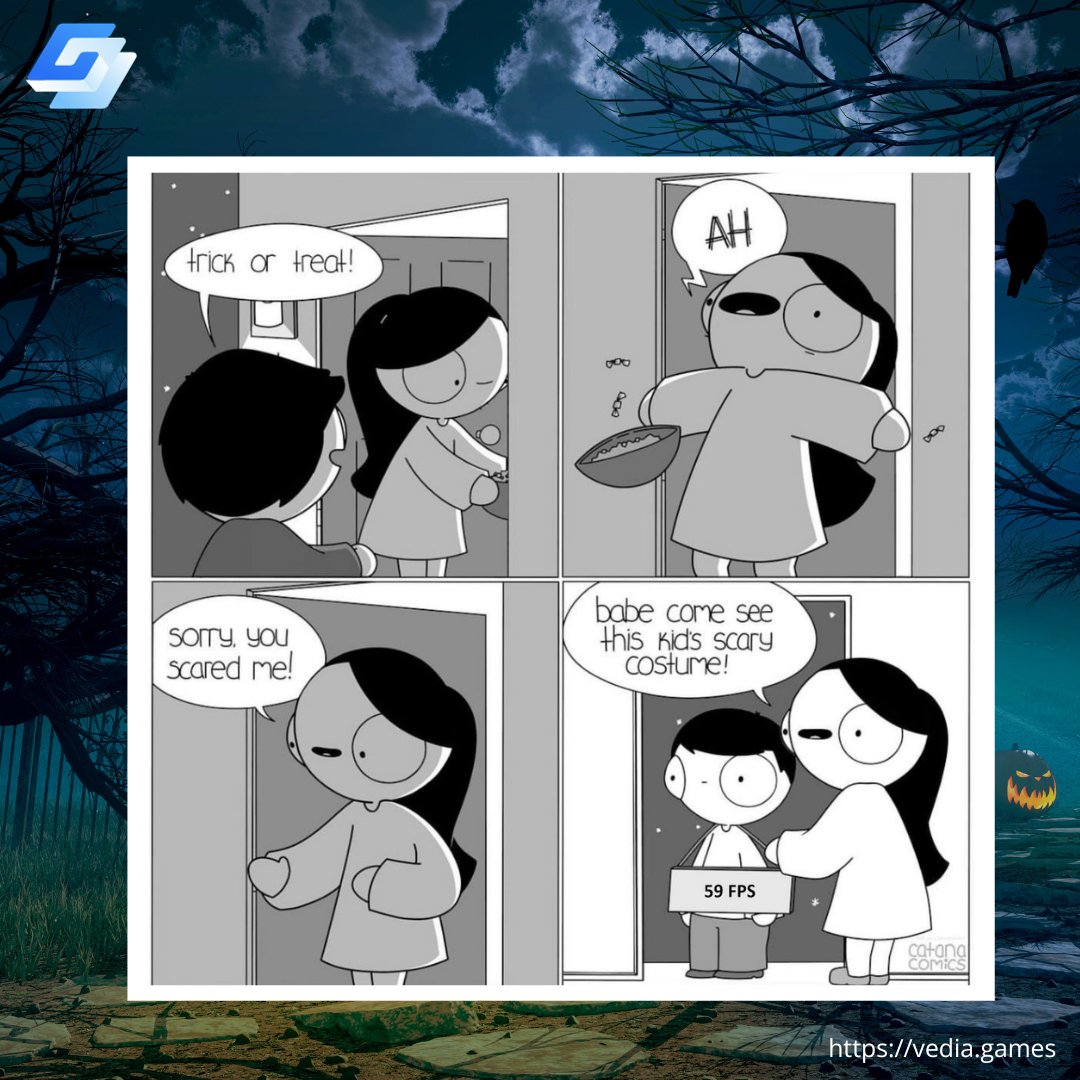 vediagames's tweet image. Watching my FPS drop to 59... Scaring me to the core! 🎃👻 

If you're looking for a gaming community to share your gaming fears and triumphs, join Vedia Games Discord at discord.gg/MenQF5cb - where the real fun begins! 🎮

#JoinTheFun #GamingCommunity #FPSProblems #GamerLife