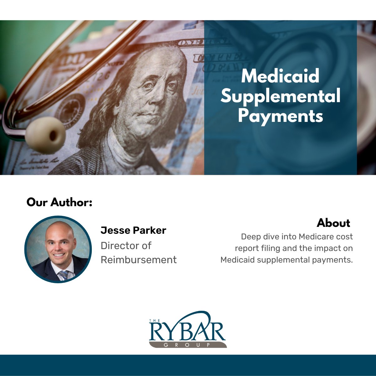 TheRybarGroup's tweet image. Check out the latest article by The Rybar Group's Director of Reimbursement, Jesse Parker, on Medicare cost report filing and the impact on Medicaid supplemental payments. hubs.ly/Q026DRY00 #Medicare #Medicaid #CostReport