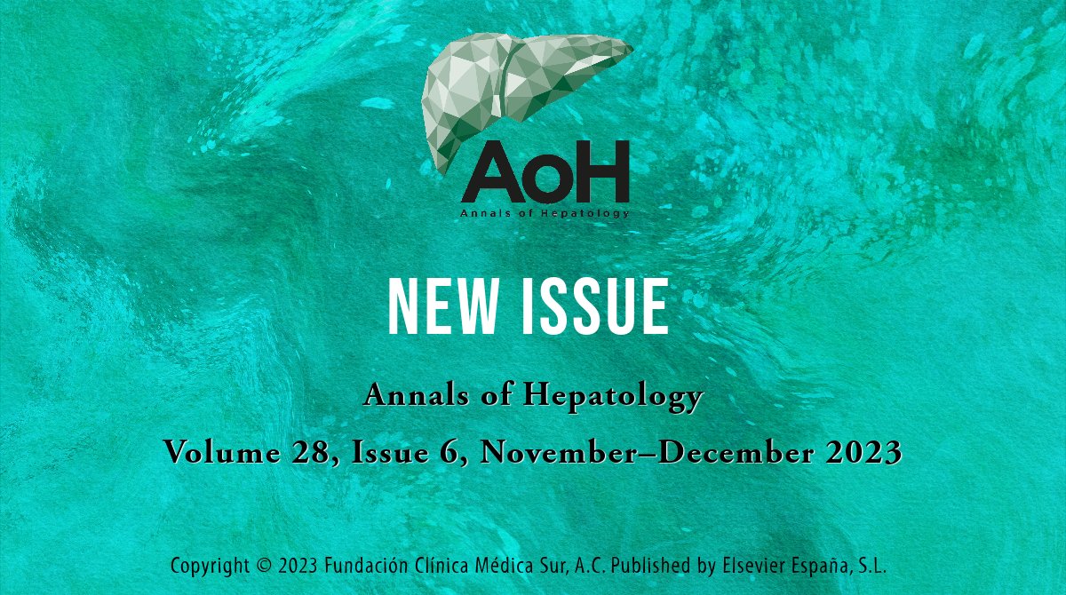 📢 A New Issue of AoH is now complete and available on ScienceDirect ‼️

🔓Full open-access 👉 cstu.io/0bf04b

#viralhepatitis #cirrhosis #fattyliverdisease #hepatocellularcarcinoma #liverfibrosis #ACLF #albumin