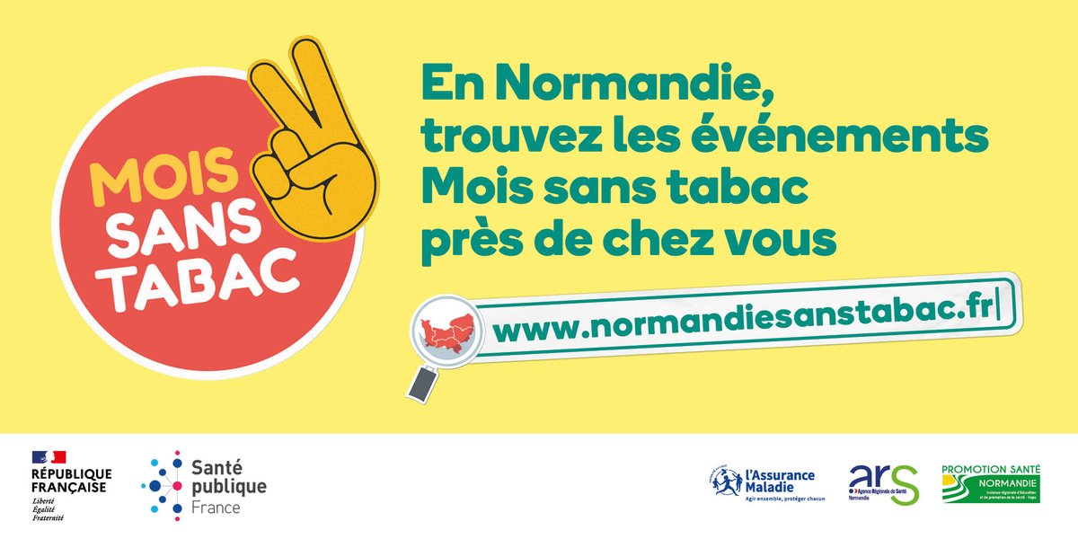 ars_normandie's tweet photo. #MoisSansTabac #Novembre2023
En Normandie, trouvez les événements Mois sans tabac près de chez vous sur https://t.co/d0dpvnfSfA
@Ireps_Normandie https://t.co/IUJVTL5bZG
