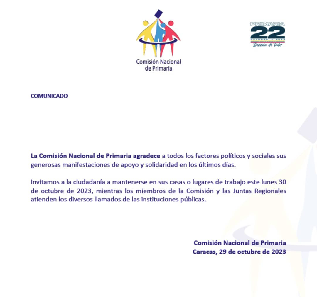 Con CASAL, la CNP y las JRP, por la democracia venezolana