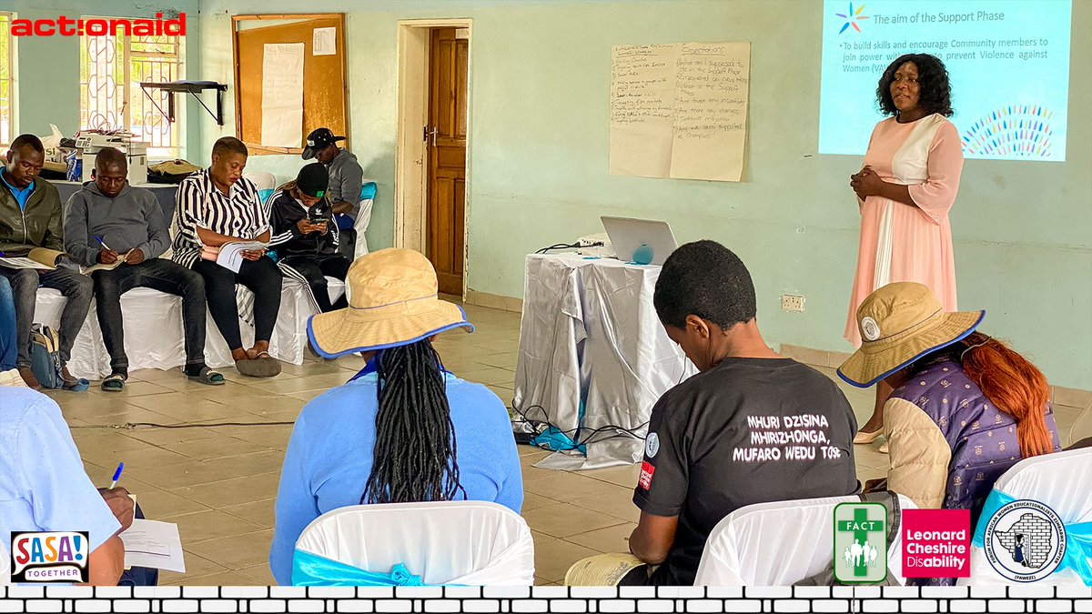 1/3 Objectives of the training are: 1️⃣ Enhance participants' knowledge, skills, and confidence to implement activities of the SASA! Together Support Phase. #FAWEZI23 #TORCHES