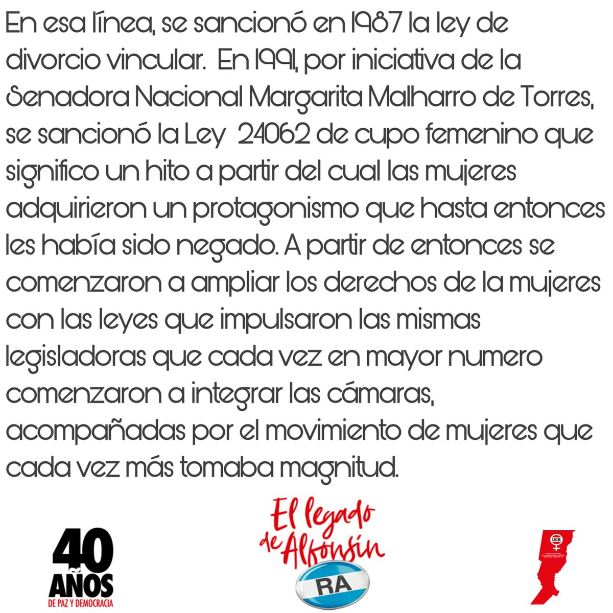 ucrmujeresstafe's tweet photo. Compartimos el documento completo en la celebración de los 40 años de democracia. https://t.co/EeMBKTUykz
