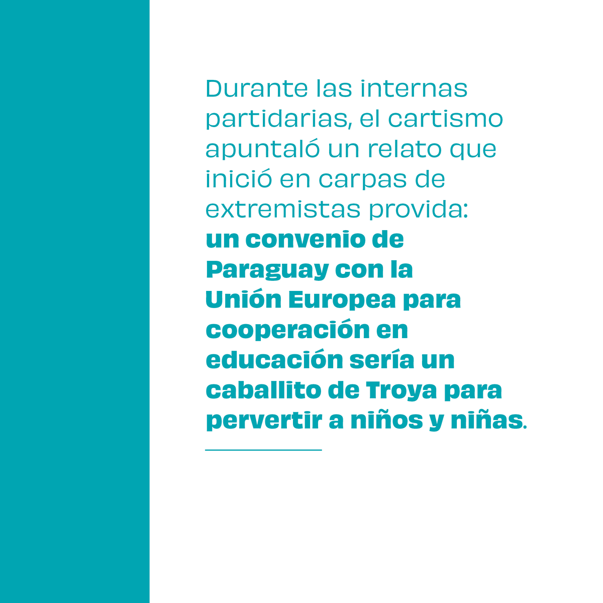 eslaprecisa's tweet photo. Contrario a lo que dijo Santiago Peña, desde @eslaprecisa  documentamos cómo su movimiento apeló a la desinformación y a la polarización con propósitos electorales. Esto ocurrió en el debate sobre la Transformación Educativa, donde cartistas instrumentalizaron bases provida 🚩🚩 https://t.co/3TXTxznj9s