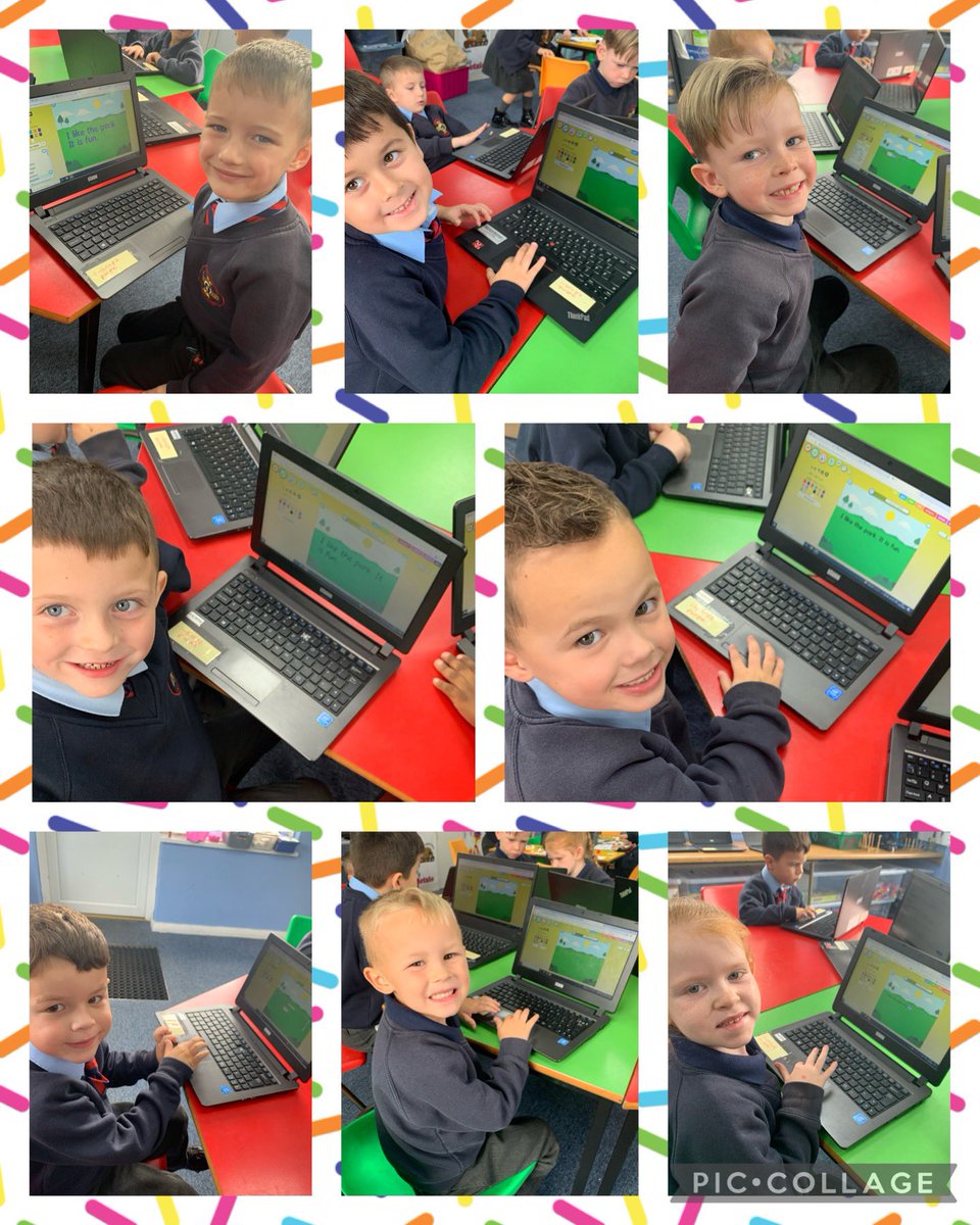 StilltydsrcSA1's tweet photo. Y1 have been learning lots of new ICT skills this half term. We have been using #J2e to practise changing the font, size and colour of our text by highlighting individual words. Tricky, but fun too 💻 #thedigitallearningden https://t.co/Ntrk7JD7w8