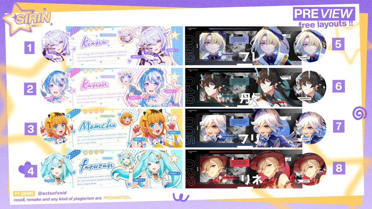 actsofvoid's tweet photo. any kind of interactions are cherished ♡♡

halOo, disini sirin bawa FREE LAYOUT chara 2D. yang disponsori sama 3 kakak baik hatiii ( kak @/alhyaitham, kak @focalorsr, dan kak anon !! ). untuk cara ikutan bisa cek tweet selanjutnya yaa !!

#zonaba #zonauang #zonajajan https://t.co/kqdEX6npLl