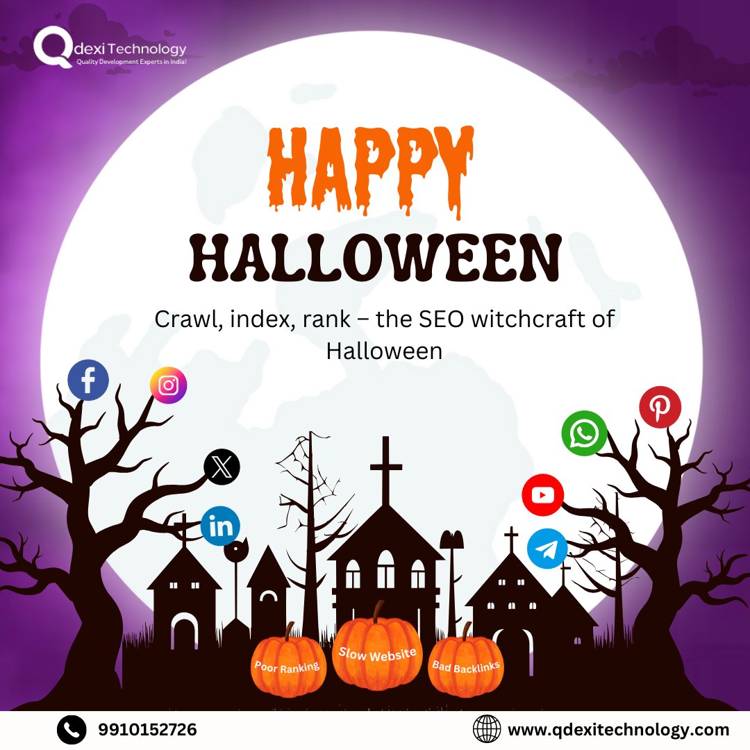 QdexiTechnology's tweet image. 🎃 Embracing the spookiest season with a tech-twist! 👻📱 #HalloweenTech with Qdexi Technology - where innovation meets the supernatural. 🧙‍♂️🔮

Follow For More:- @QdexiTechnology 

#QdexiTechTreats
#Halloween
#HalloweenDecor
#ghoststories
#GhoulsNightOut
#JackOLantern
#GHOST9