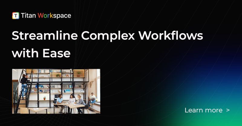 titanworkspace's tweet image. Transform your processes with our feature-rich tool for designing best-in-class integrated #workflows. Create forms, templates, multi-level approvals, dynamic rules, calculations, track & monitor approval history with ease.
Know more: titanworkspace.com/workflow-autom…
#SimplifiedWorkflows