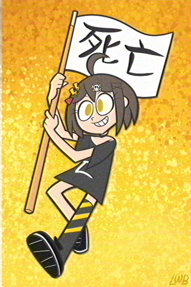 flag chan from the youtube animation grim reaper flag chan (or