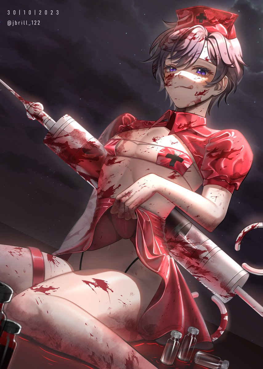 jbrill_122's tweet photo. Nurse Shoto 💉🏥
I'm found that Nurse costume on Pinterest, but i have to change the skirt to match the pose :")

Happy Halloween~🧡🎃

#ArtoftheRogue https://t.co/Q42ZfEhMBh