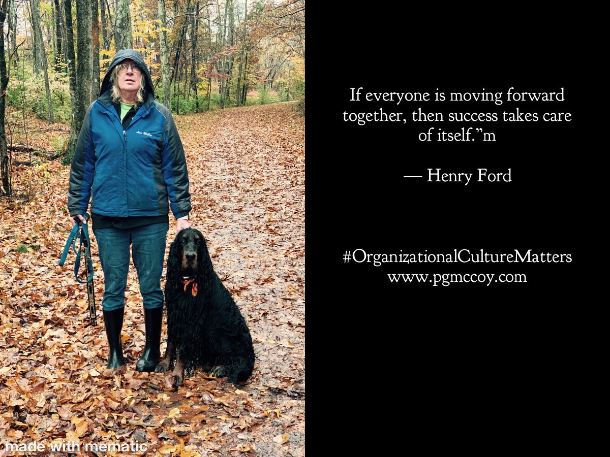MccoyMba's tweet photo. If everyone is moving forward together, then success takes care of itself.”m

— Henry Ford,

#OrganizationalCultureMatters
https://t.co/zi57bGWq63 https://t.co/z3gNlyqLbs