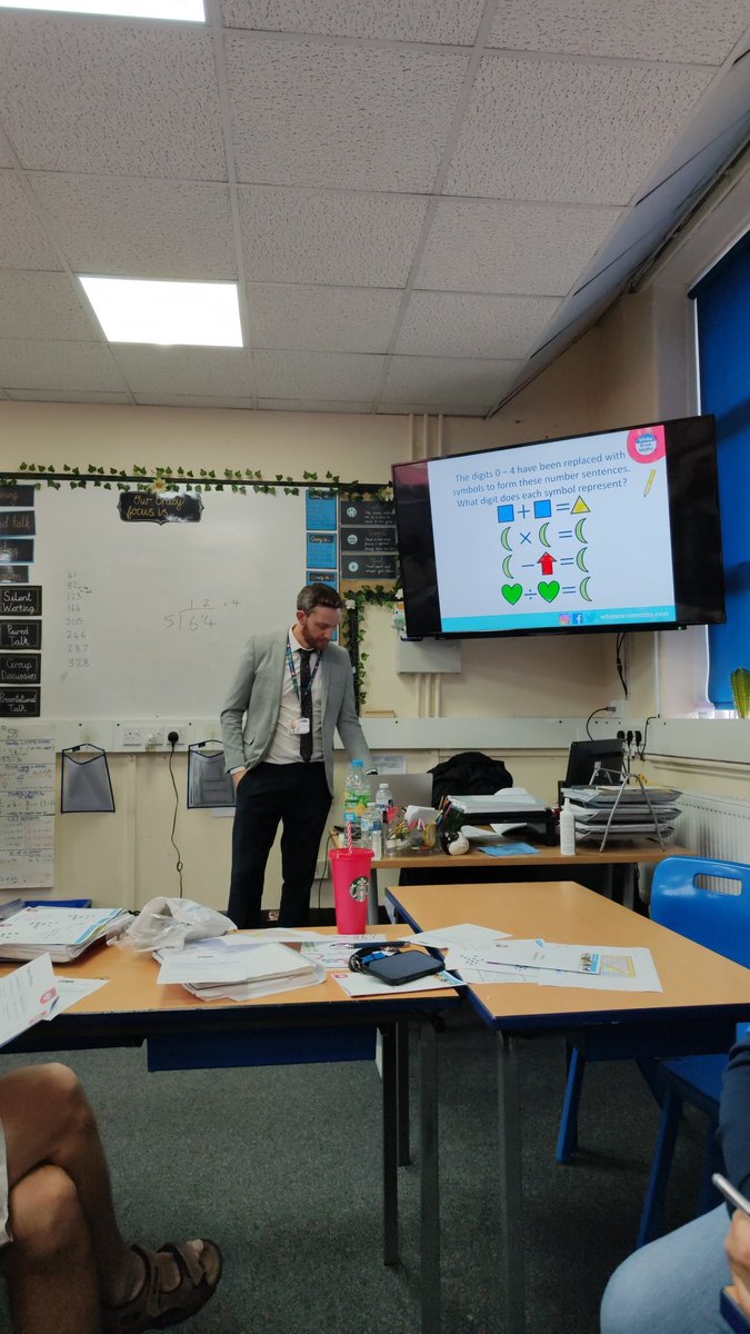 sjvblackpool's tweet photo. INSET with @JamesClegg17987 from @WhiteRoseEd developing mathematical talk and questioning ๐ฃ๏ธ & understanding fluency! Excellent training for our teaching team! #SJVMaths ๐ญ https://t.co/glz5mmN3hF