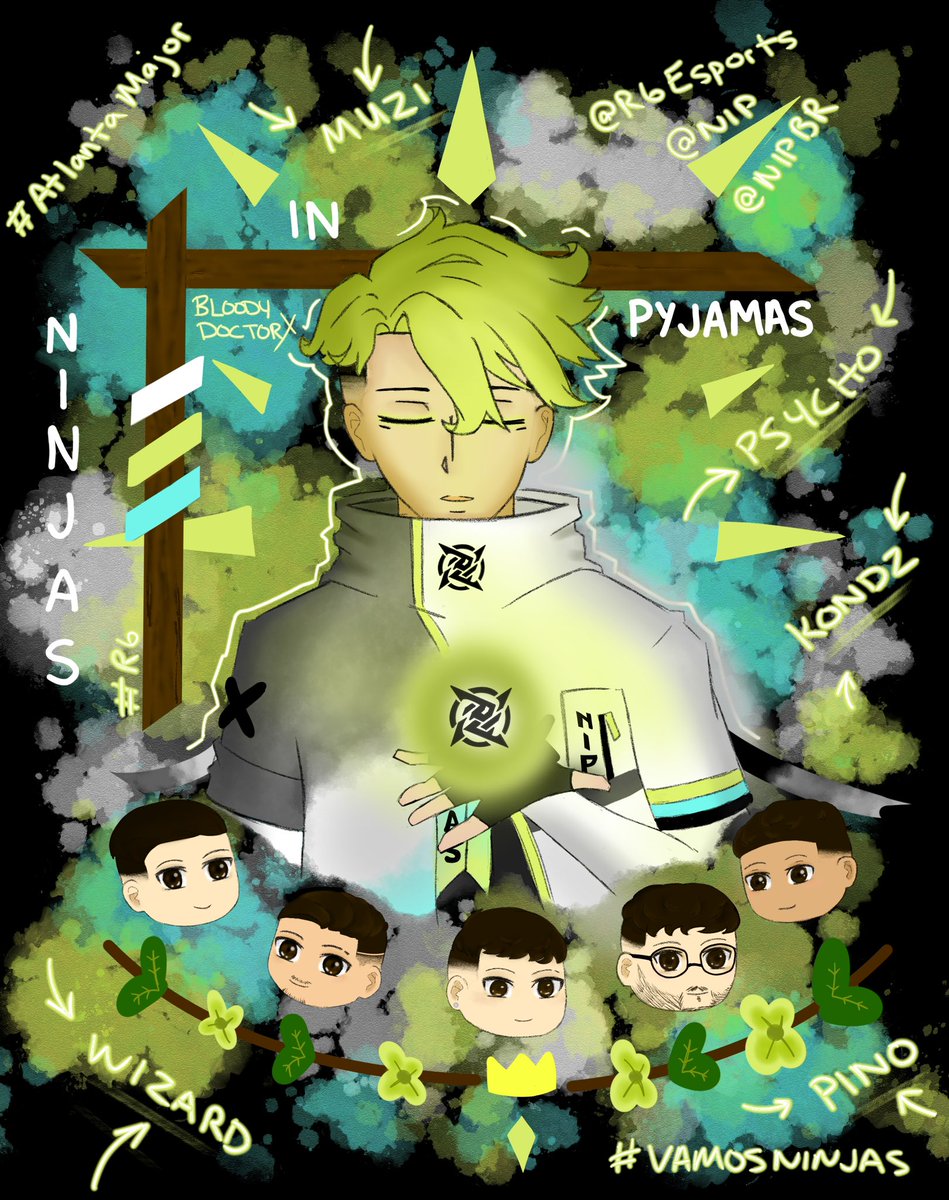 BloodyDoctorX's tweet image. It’s almost time. The Atlanta major starts tomorrow. Lets give @NIP the energy to show who is best. 

#BlastR6Major