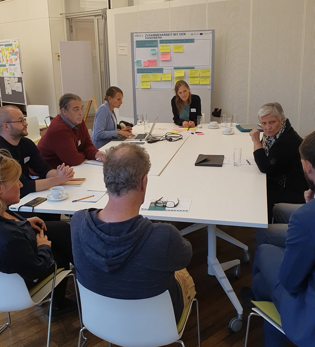 I_HEROS_EU's tweet photo. 🏠🌿 Exciting Workshop on Integrated Home Renovation Services in Germany!
Organised by @I_HEROS_EU & #ProRetro, it gathered 35 One-Stop-Shop representatives and revealed opportunities for home #EnergyEfficiency renovations' improvements.
https://t.co/2KD3jACerh https://t.co/7gfcazyhhR